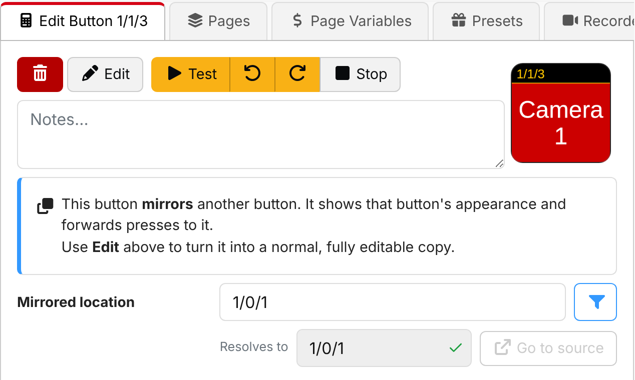 Button reference