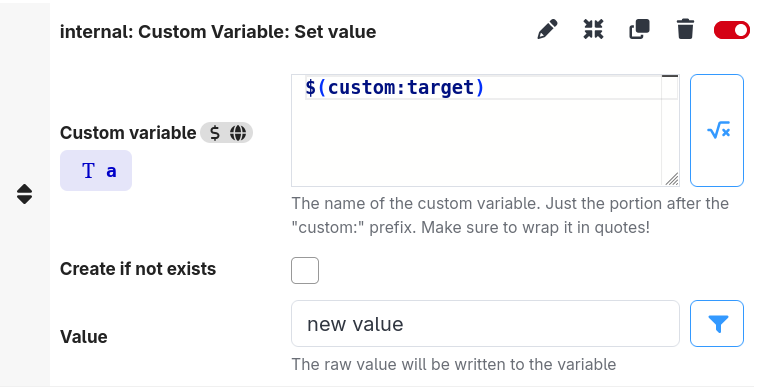 Action expression mode