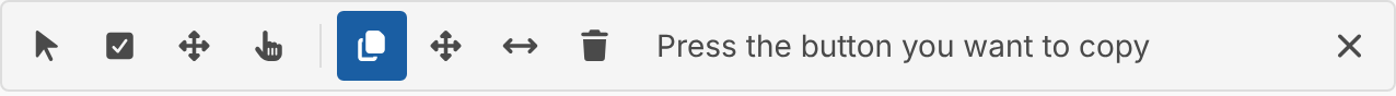 Grid toolbar