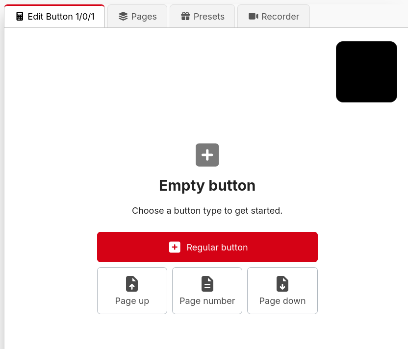 Selecting type Selecting type